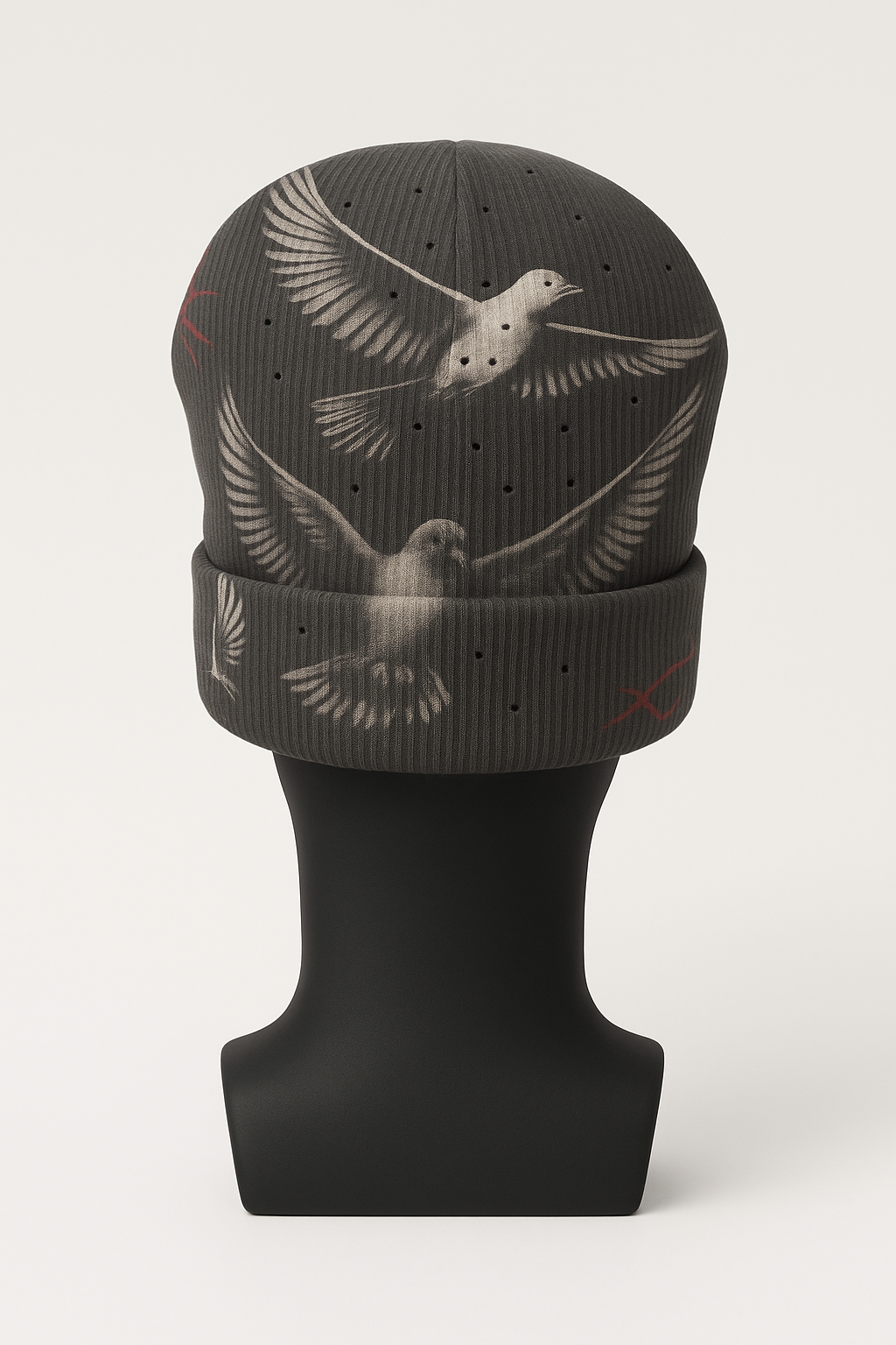 Hand-Set Rhinestone Statement Beanie